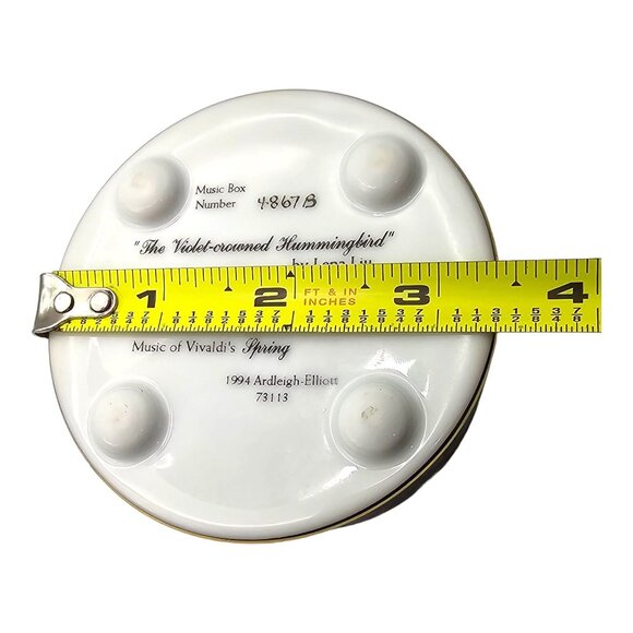 Violet-Crowned Hummingbird Music Box Lena Liu Ardleigh-Elliott Vivaldi's Spring - Picture 14 of 14